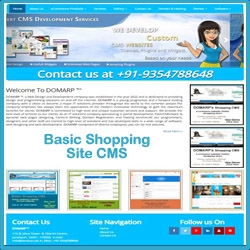 Basic Shopping Site CMS